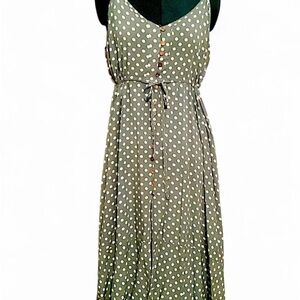 SOLDPolka Dot Green Dress